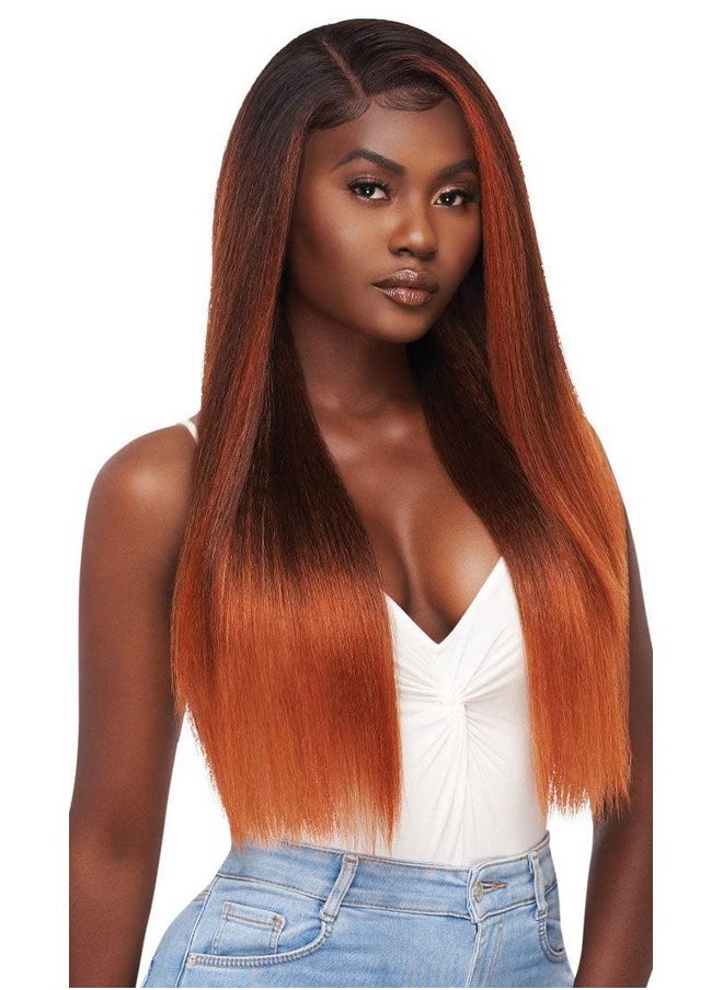 Outre - Perfect Hair Line Synthetic 13X6 Faux Scalp Lace Front Wig Katya (1 Jet Black) - Image 1