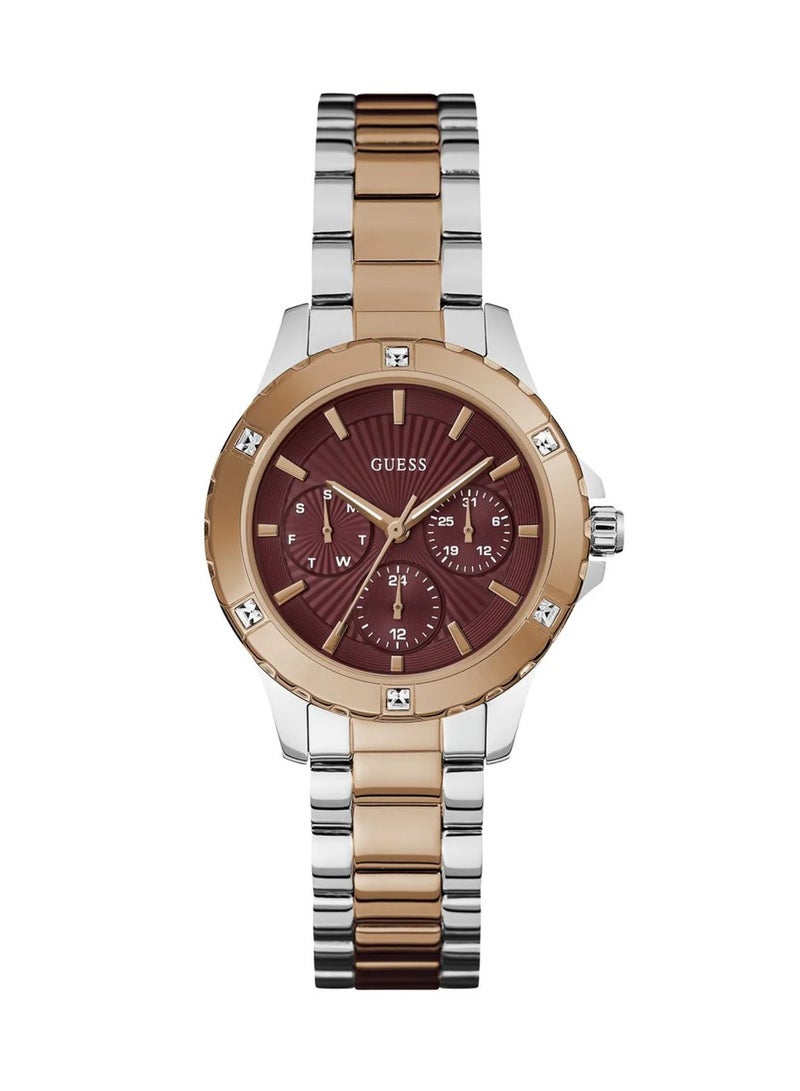 GUESS Women Round Dial Quartz Analog Stainless Steel Watch GW0723L2 - 35mm - Image 1