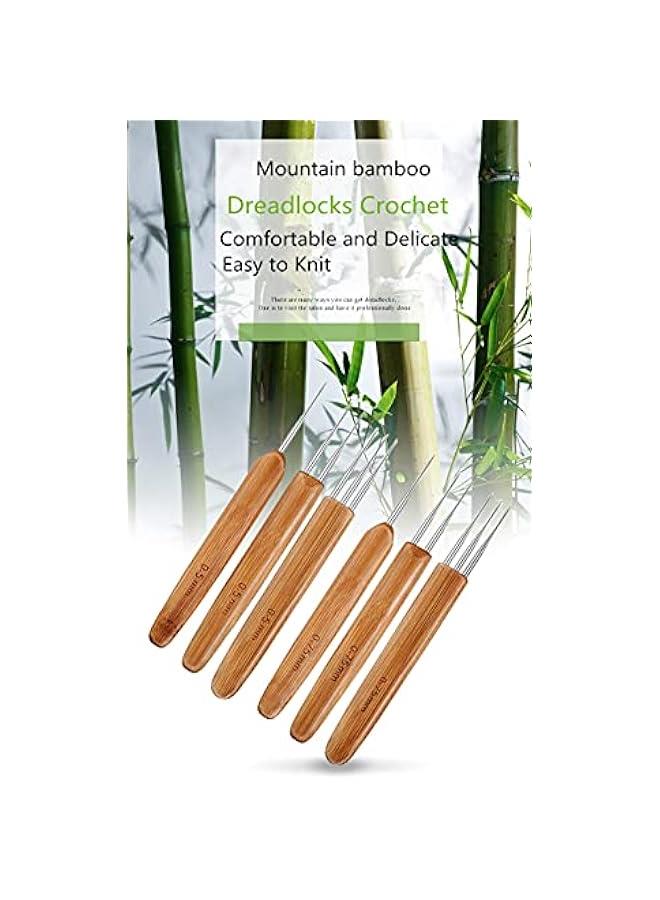 يومو 3 قطع من ادوات خطاف دريدلوك، 3 خطافات كروشيه مجدولة، ابرة كروشيه للشعر الضفائر 0.75 ملم، 1 خطاف، 2 خطاف، 3 خطافات (0.75 ملم) - Image 4