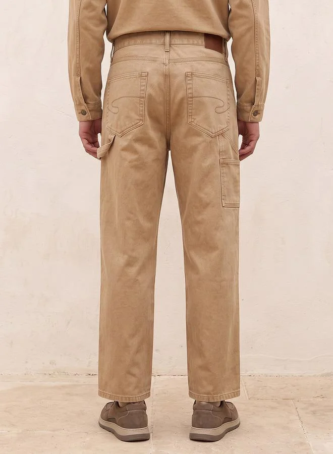 Lee Cooper BROWN Lee Cooper Regular Fit Jeans for Men | Best Price UAE