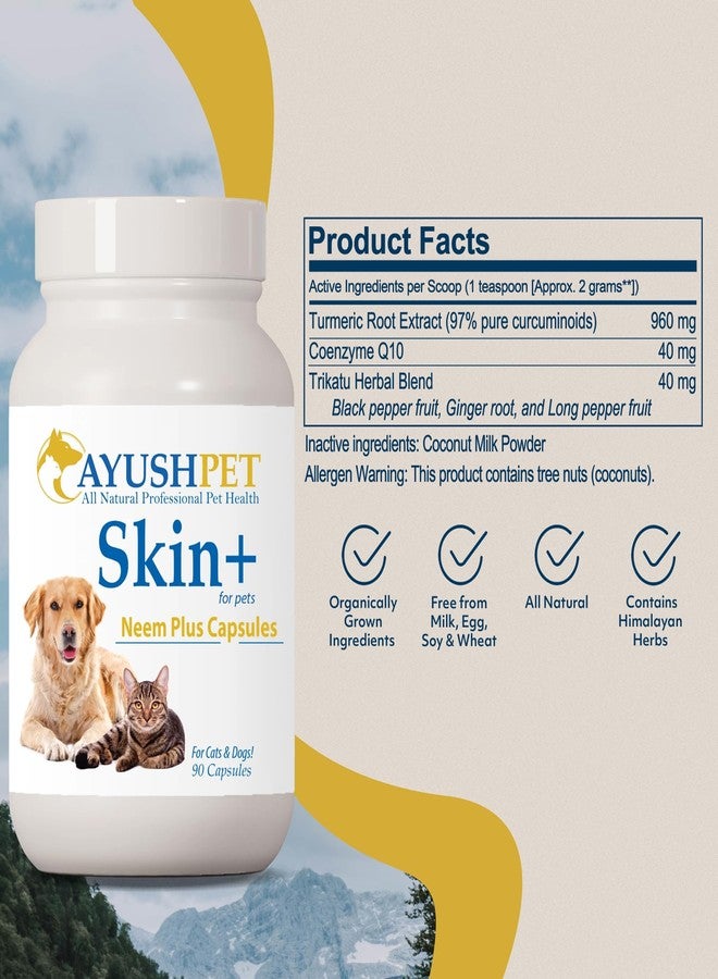 Ayush Herbs Ayush Pet Neem Plus, Neem Supplement for Dogs, 90 Servings - Image 3
