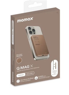 Momax Q.MAG X 5000mAh Wireless Magnetic Power Bank – USB-C PD Fast Charging, Up to 15W Output  - Image 2