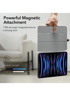 Rock Pow For iPad Pro 11 Inch Case iPad 11 Pro Case (2022/2021/2020 4th/3rd/2nd Generation) Convenient Magnetic Attachment 2-Way Stand Full Pencil 2 Support Rebound Magnetic Case  - Image 3