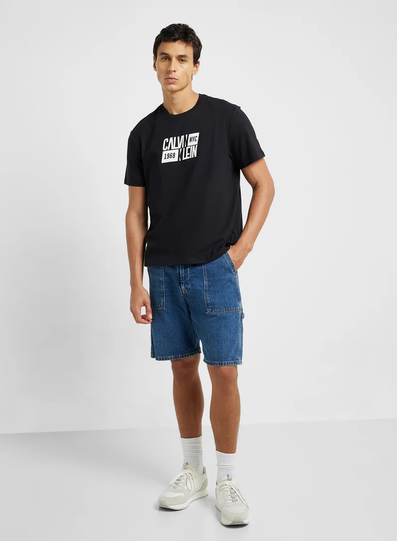 Calvin Klein Jeans Graphic Crew Neck T-Shirt