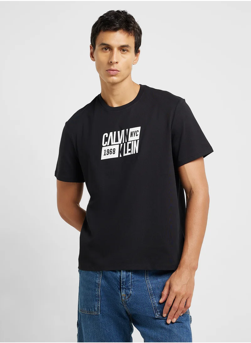 Calvin Klein Jeans Graphic Crew Neck T-Shirt