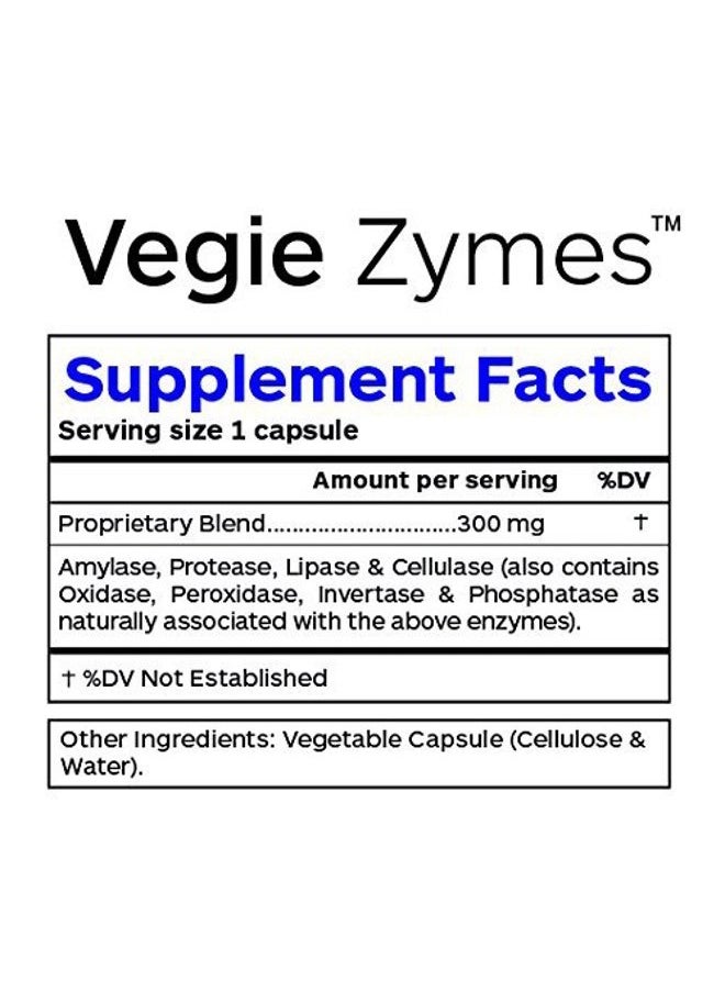 Professional Botanicals - Vegie Zymes 60 caps - Image 1