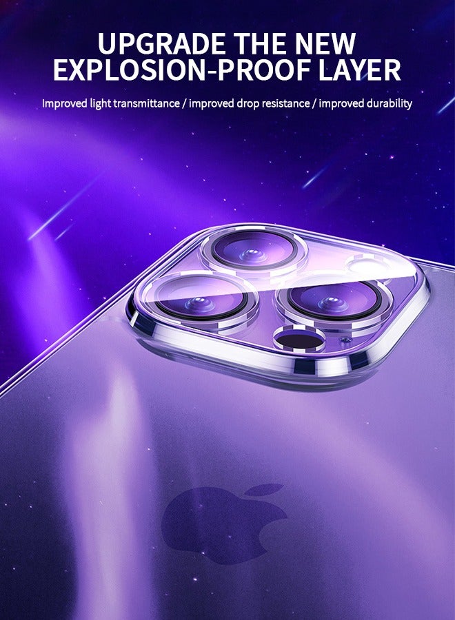 GROIC جراب iPhone 14 Pro Max مقاس 6.7 بوصة، [غير مصفر] [حماية من السقوط العسكري]، غطاء شفاف رفيع ونحيف، غطاء هاتف مقاوم للصدمات من الزجاج المقوى، ظهر شفاف مضاد للخدش - Image 2