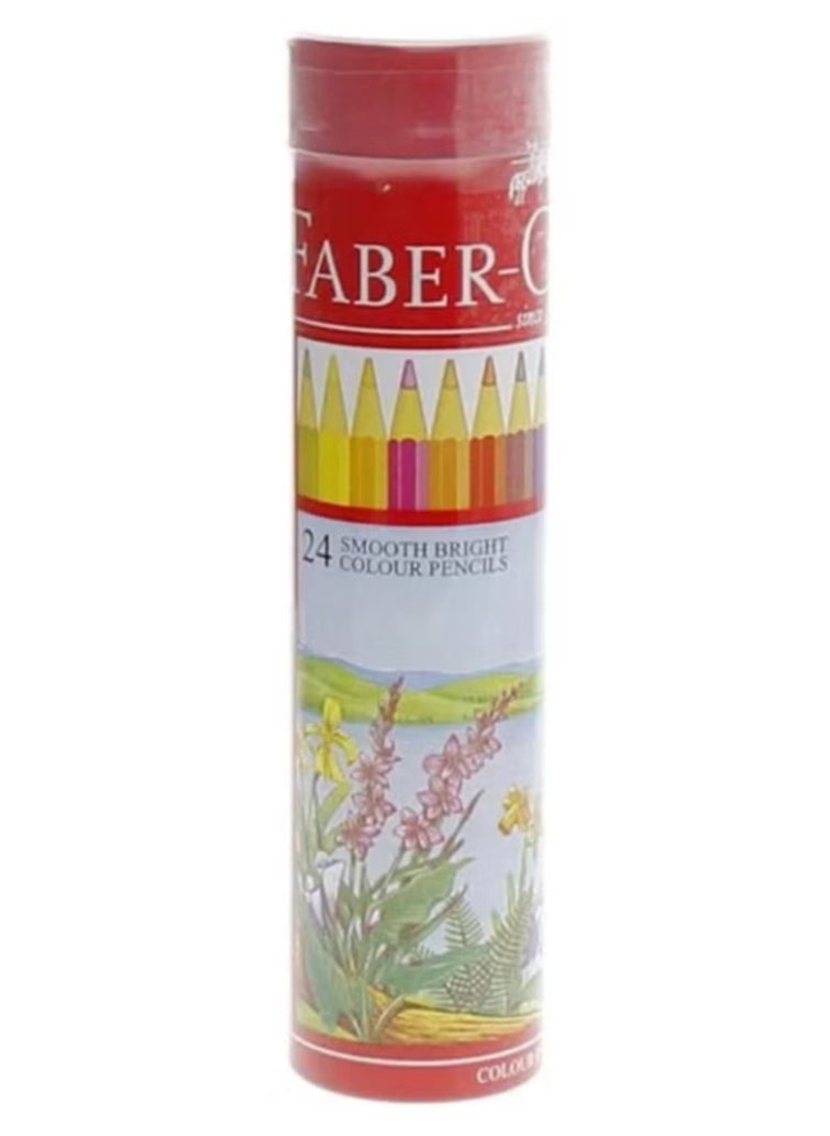 FABER-CASTELL Pack Of 24-Pieces Colour Pencils Set Multicolour  - Image 1