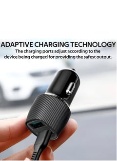 Winmax 68W Car Charger Dual USB-C & USB-A Ports QC 3.0 & PD Technology 5X Faster Charging for iPhone & Android Devices  - Image 4