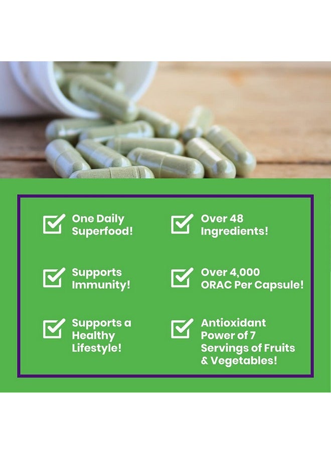 Paradise Herbs - Earth Blend Multivitamin Nature C Contains No Iron Orac Energy Greens Vegan Non Gmo Gluten Free 30 Vegetarian Capsules - Image 1