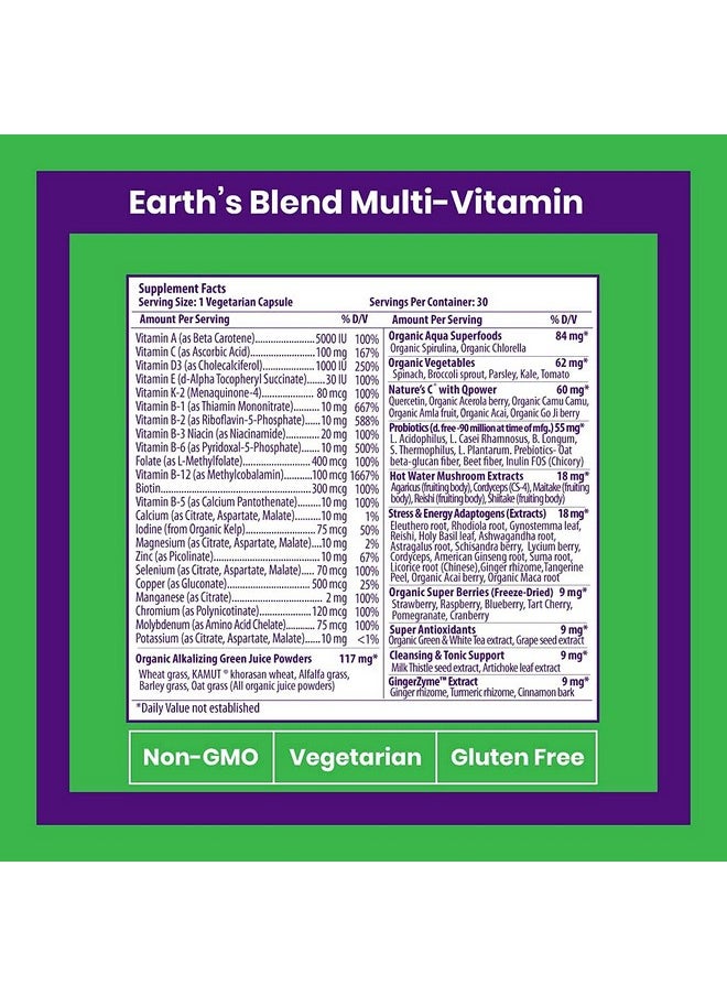 Earth Blend Multivitamin Nature C Contains No Iron Orac Energy Greens Vegan Non Gmo Gluten Free 30 Vegetarian Capsules - pzsku/ZD380707F12A0F9A2064EZ/45/_/1695145311/0a5d8786-16d2-4a51-bd16-29cfed0e88d0