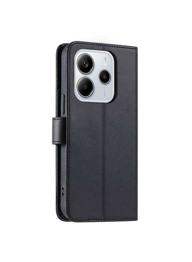 S-TOP Case For Redmi Note 14 Pro 4G Global Ring Buckle Rhombic Leather Phone Case - Image 3