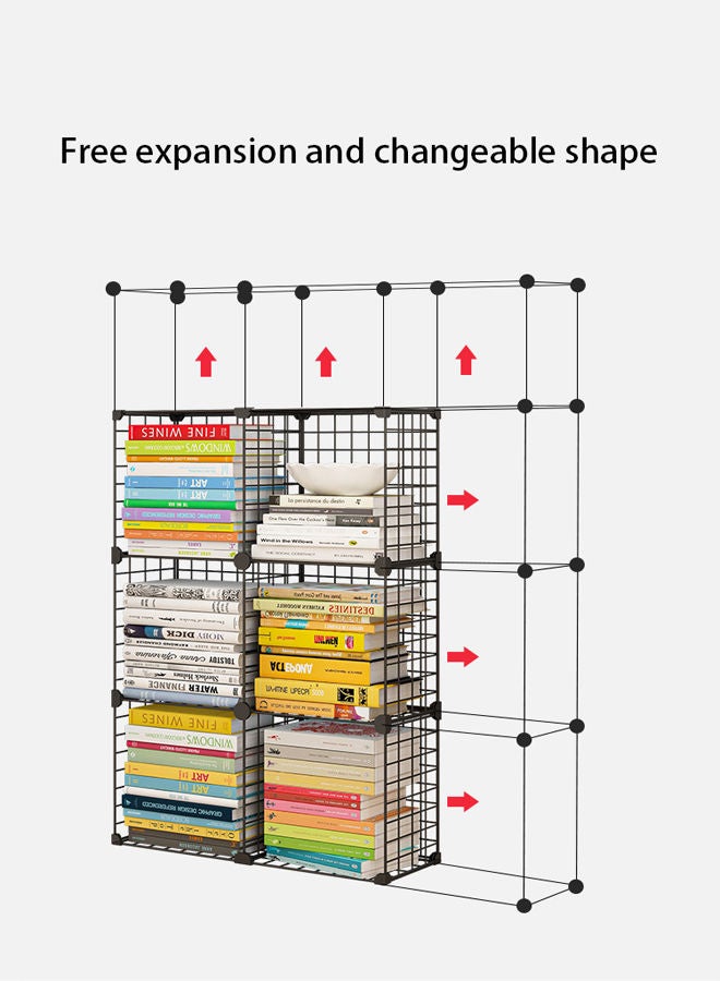 Generic 6-Shelf Modern Bookcase Ladder Bookshelf with Industrial Metal Frame - Image 2