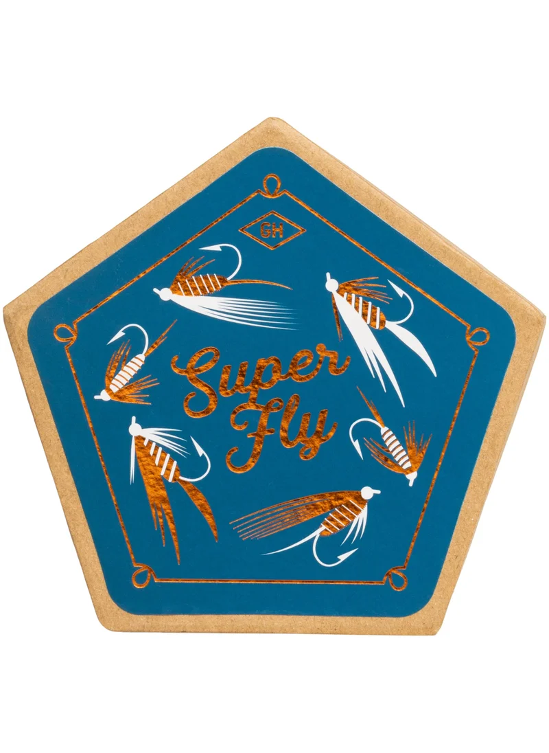 جنتلمنز هاردوير Ceramic Coaster, Set of 4 - Fishing