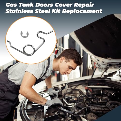 CHAR YONG Fuel Door Spring fit for Toyota Tundra, Stainless Steel Gas Door Spring for Tundra 2007-2020, Fuel Tank Door Pocket Spring Repair Replacement 77305-0C050, 77305-0C060 - Image 3