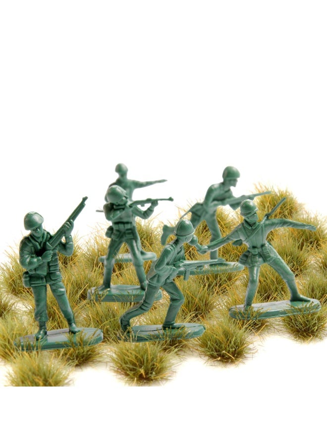 32 Pcs Static Grass Tuft, Model Grass Lowland Shrubs Tuft Terrain Model Artificial Grass for Gaming Terrain Rainforest Diorama Supplies (Early Spring) - Image 5