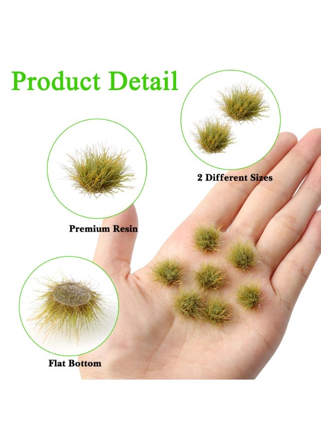 32 Pcs Static Grass Tuft, Model Grass Lowland Shrubs Tuft Terrain Model Artificial Grass for Gaming Terrain Rainforest Diorama Supplies (Early Spring) - Image 3