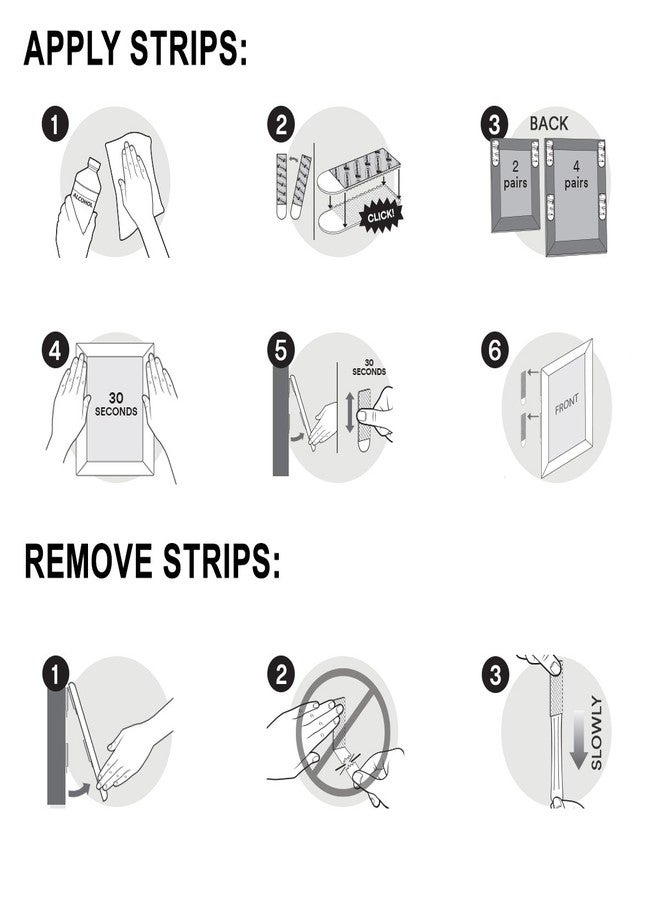 Command 3M 12ct Pack Picture & Frame Hanging Strips Sets Medium Size White Damage-Free - Image 4