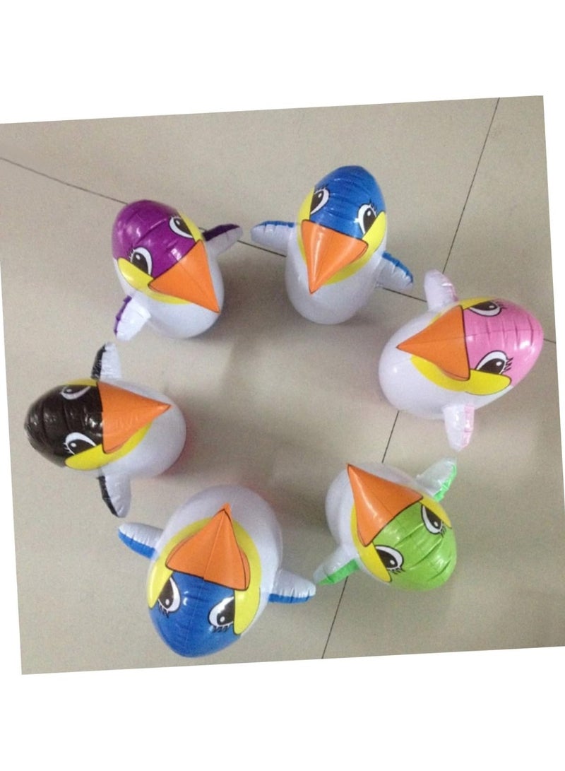 Huitich 70cm Medium Inflatable Penguin Tumbler Cartoon Animal Boxing Toy with Foot Pump - Image 2