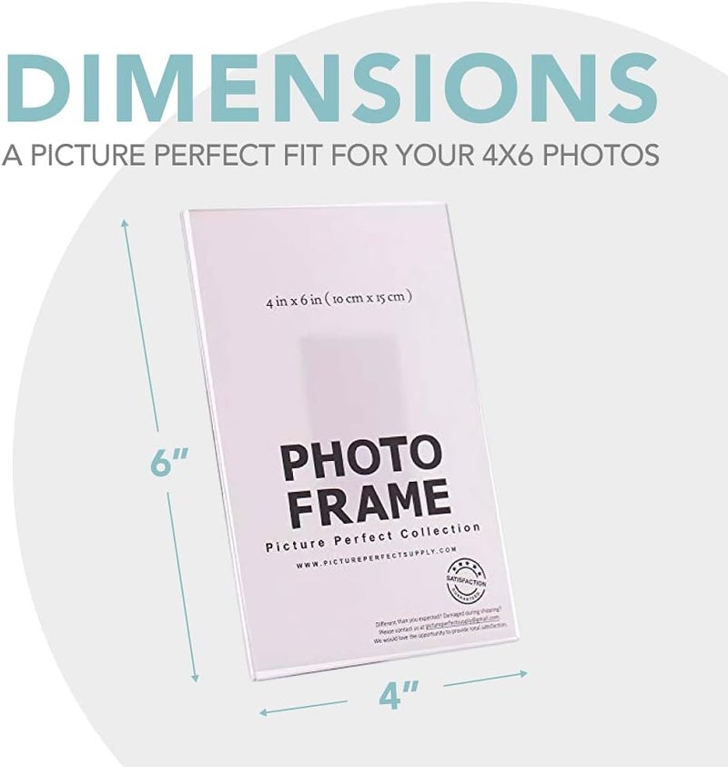 pbf PHOTO BOOTH FRAMES 4x6 Clear Acrylic Picture Frame Magnet; Magnetic Acrylic Photo Frames (10) - Image 4
