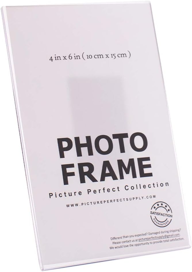 pbf PHOTO BOOTH FRAMES 4x6 Clear Acrylic Picture Frame Magnet; Magnetic Acrylic Photo Frames (10) - Image 2