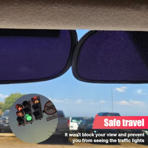ZIMISI Miniature Static Cling Car Window Shades, UV Rays Block Car Side Window Sun Shade, Sun Glare Automotive Windshield Sun Shade Protection Accessories for Safe Driving (1 Pair) - Image 5