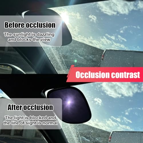 ZIMISI Miniature Static Cling Car Window Shades, UV Rays Block Car Side Window Sun Shade, Sun Glare Automotive Windshield Sun Shade Protection Accessories for Safe Driving (1 Pair) - Image 4