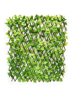 Hometaste Green Fence Wooden Trellis Fence With Artificial Leave Premium Quality Fence Garden Wooden Trellis Fence With Lifelike Greenery Privacy Fence Fence With Realistic Leaves