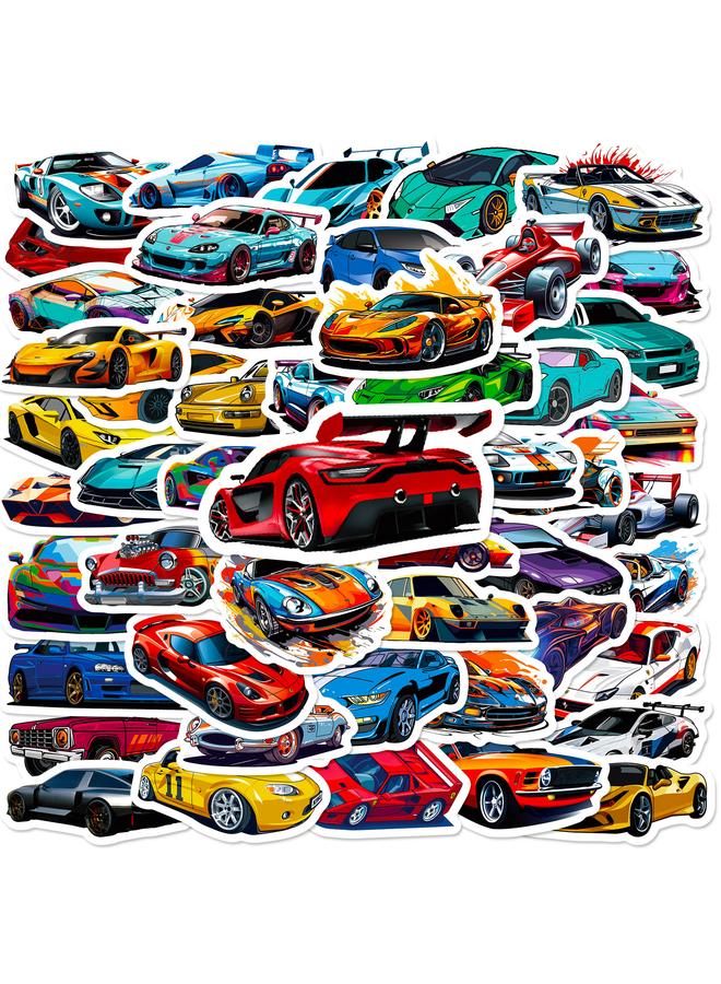 Bluejw 50 Cool Racing Kids Cartoon Stickers Luggage Car Computer Personality Graffiti Stickers - Image 1