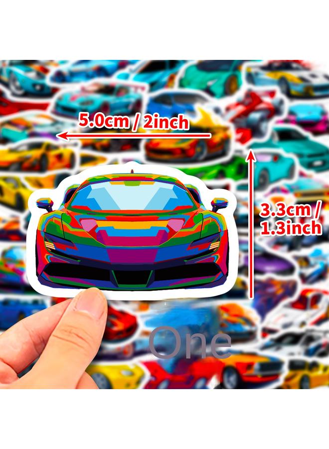 Bluejw 50 Cool Racing Kids Cartoon Stickers Luggage Car Computer Personality Graffiti Stickers - Image 2