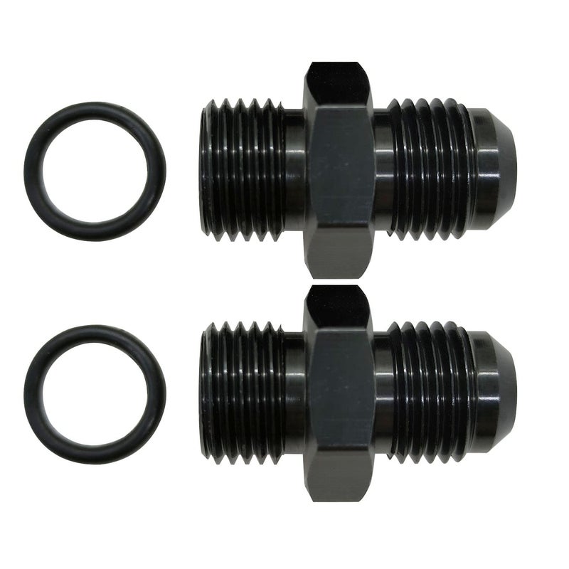 YSIL 6AN Male Flare to 8AN ORB Fuel Pump Rail Fitting Adapter Aluminum 2PCS - Image 2