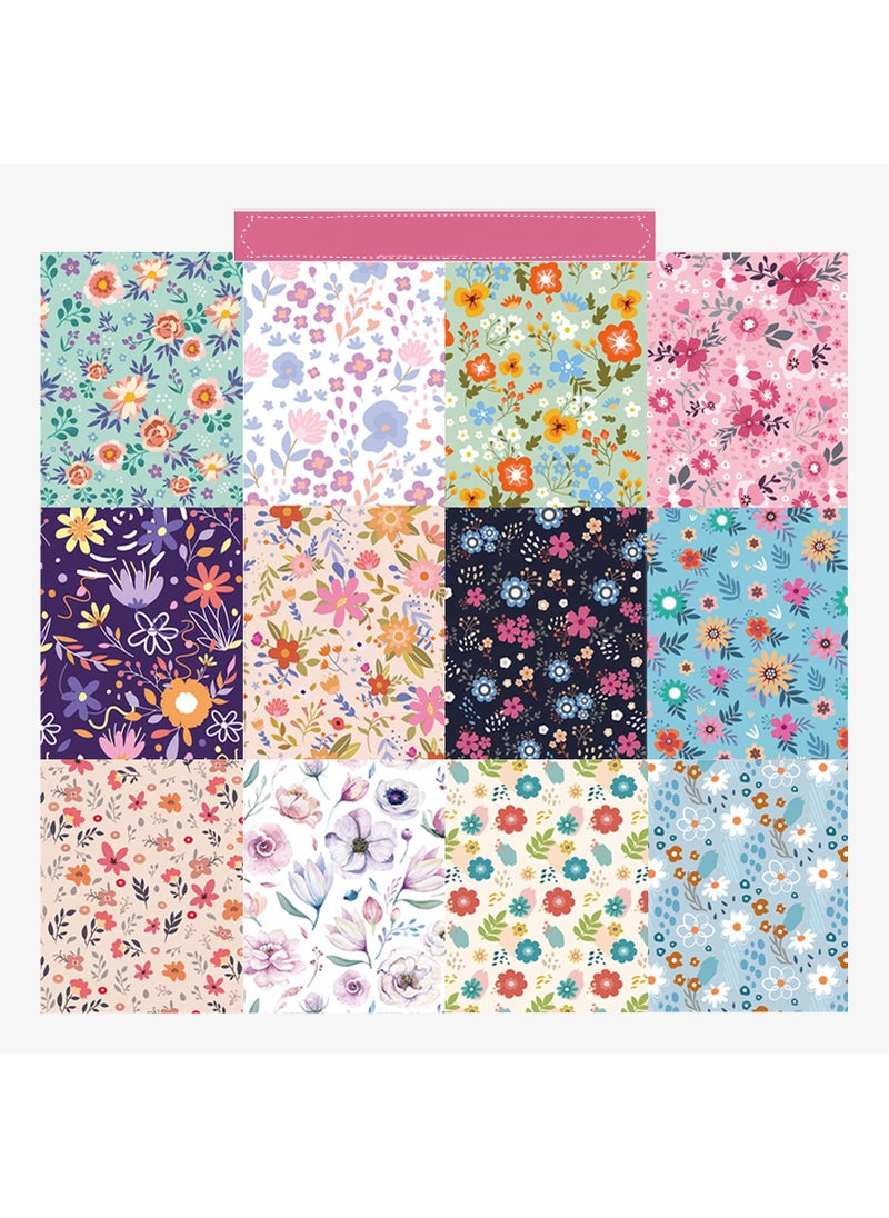 Y&D - 12 Pieces Portable Notebook Illustrations With Minimalist Design Student Stationery - Image 1