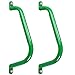 Purife 17 Metal Playground Safety Handle Set of 2 Outdoor Swing Set Safety Grab Bar Playset Handles Hand Grips for Playhouse Treehouse Jungle Gym Green - Image 3