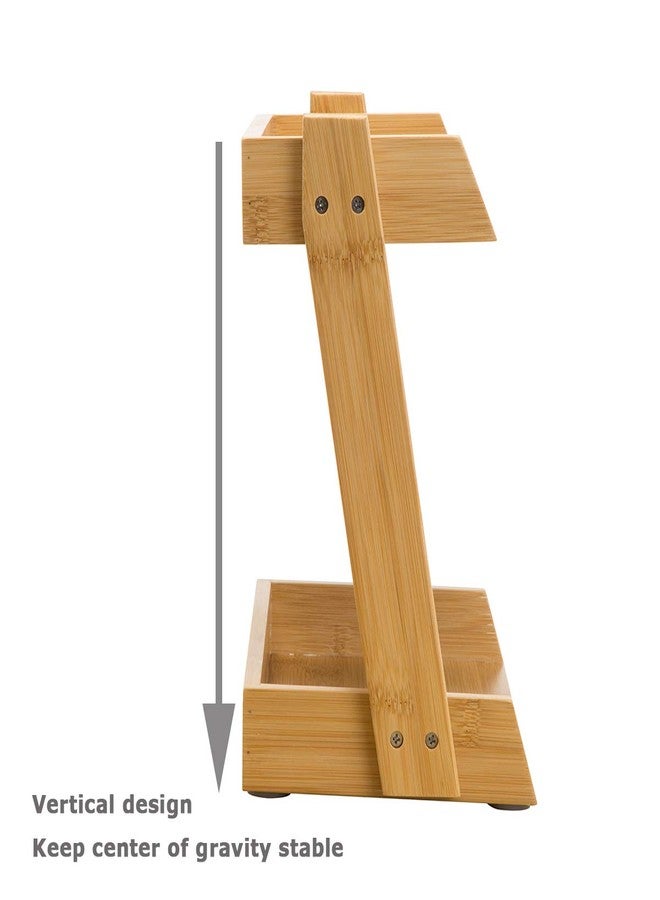 GOBAM Spice Rack Organizer 2-Tier Kitchen Countertop Cabinet Storage Shelf, Assemble Quickly, Bamboo - Image 4