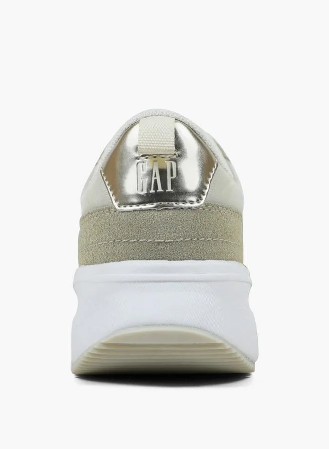 Gap CREAM Women Penelope Lace-Up Ankle Sneakers for Women | Best Price UAE