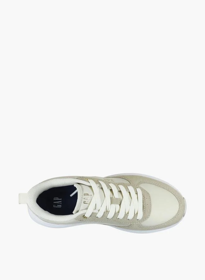 Gap CREAM Women Penelope Lace-Up Ankle Sneakers for Women | Best Price UAE
