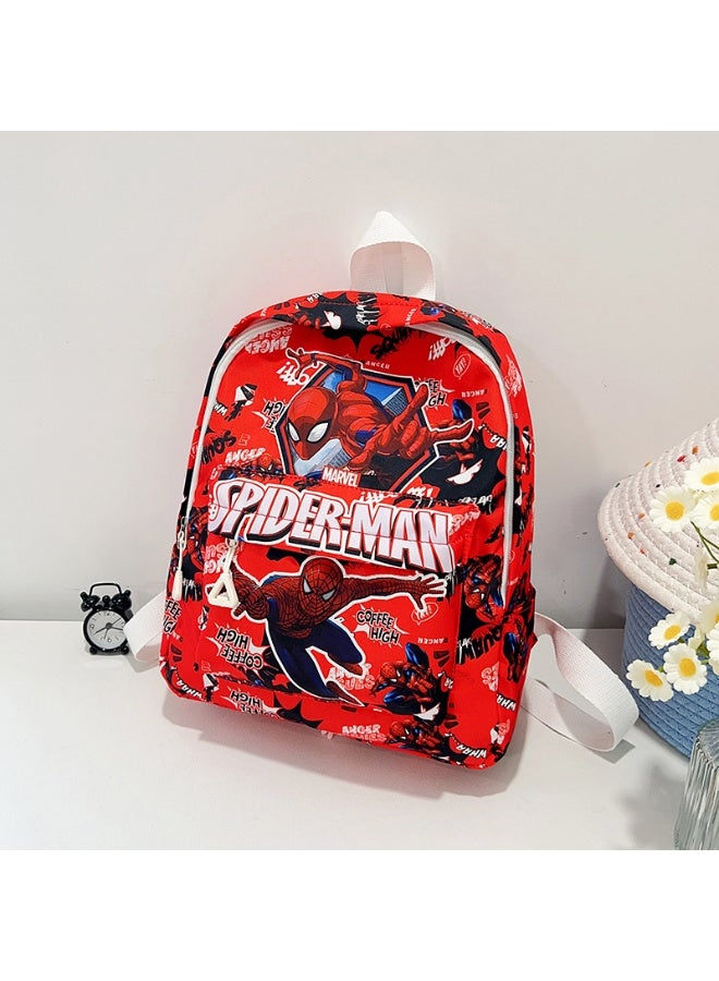 مارفل الكرتون الأحمر الرجل العنكبوت نمط الاطفال حقيبة الظهر حقيبة المدرسة الابتدائية خفيفة الوزن للماء سعة كبيرة السفر حقيبة ظهر في الهواء الطلق - Image 1