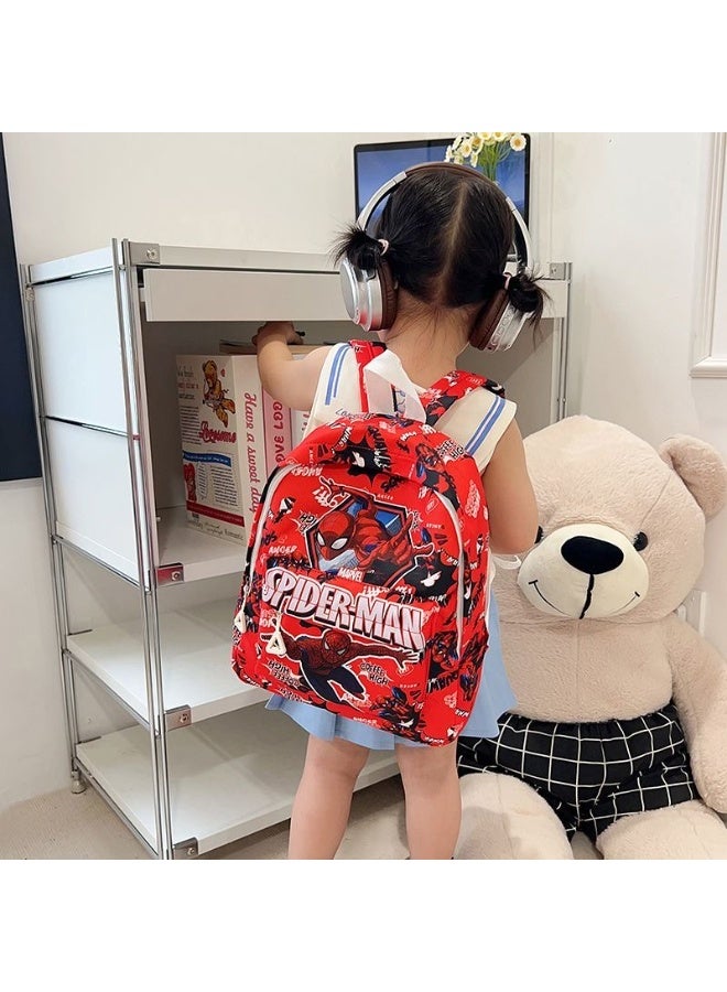 مارفل الكرتون الأحمر الرجل العنكبوت نمط الاطفال حقيبة الظهر حقيبة المدرسة الابتدائية خفيفة الوزن للماء سعة كبيرة السفر حقيبة ظهر في الهواء الطلق - Image 2