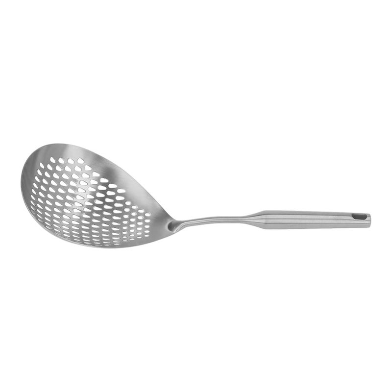 Skimmer Ladle 304 Stainless Steel Food Grade Long Handle Large Flow Skimmer Spoon for Kitchen Silver - Image 1