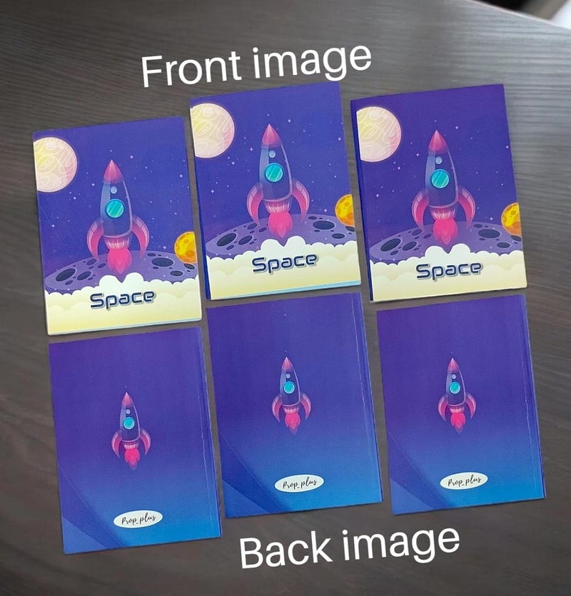 Tera13 Diary Notebook For Boys, Cartoon Theme Diary For Kids, Return Gift Boys Diary, School Diary For Boys, Birthday Gift Notepad Diary, Cartoon Diary For Boys, Small Diary Set (space 12 pcs) - Image 3