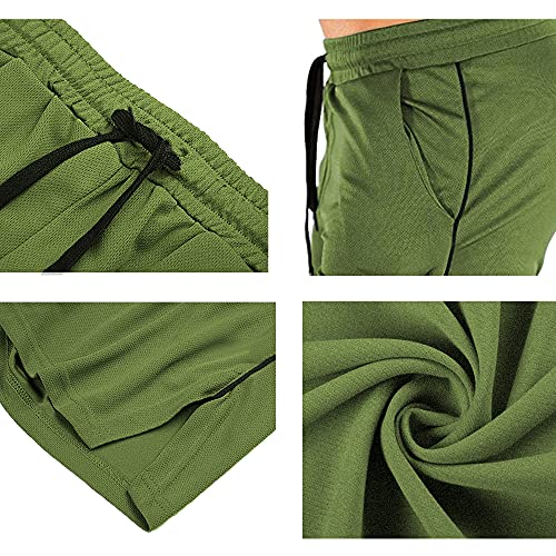 EVERWORTH Men's Athletic Shorts Gym Workout Short Shorts Casual Shorts Running Bodybuilding 5 Inch Inseam Shorts Black US XL - Image 4
