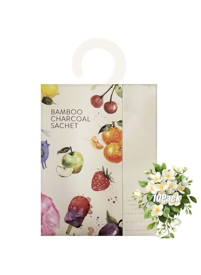SODANEED Scented Sachets Bags 10 Pcs, Large Size Scented Sachet Air Freshener for Drawer and Closet, Long-Lasting Drawer deodorizers Fresh Scents, Home/Car Fragrance Sachet Product - Image 1