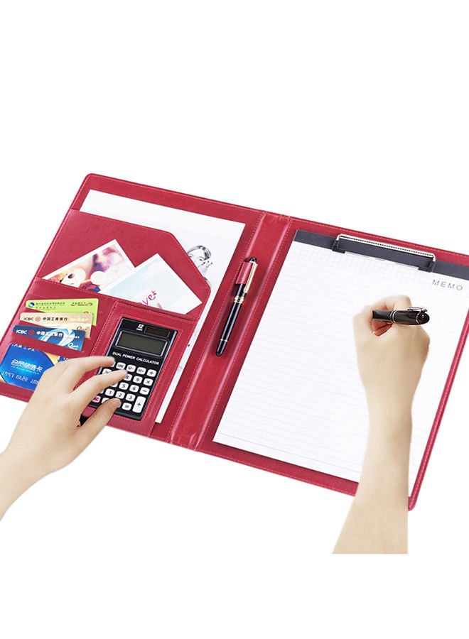 NIBEMINENT Multifunctional Business Folder Red - Image 3
