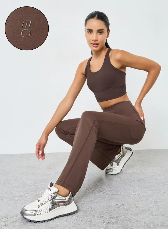 ستايلي اكتيف ليقنز بشعار مطاطي خلفي وتفاصيل عاكسة