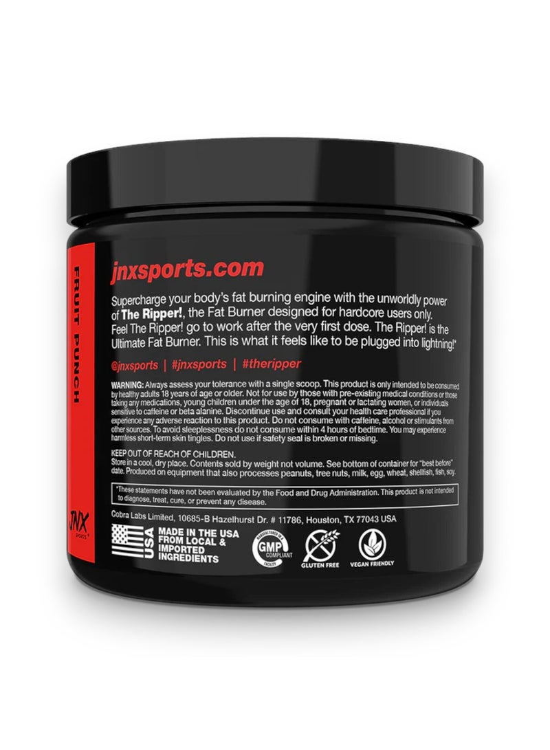 JNX Sports Ripper Fat Burner, Fruit Punch Flavour, 30 Servings  - Image 2