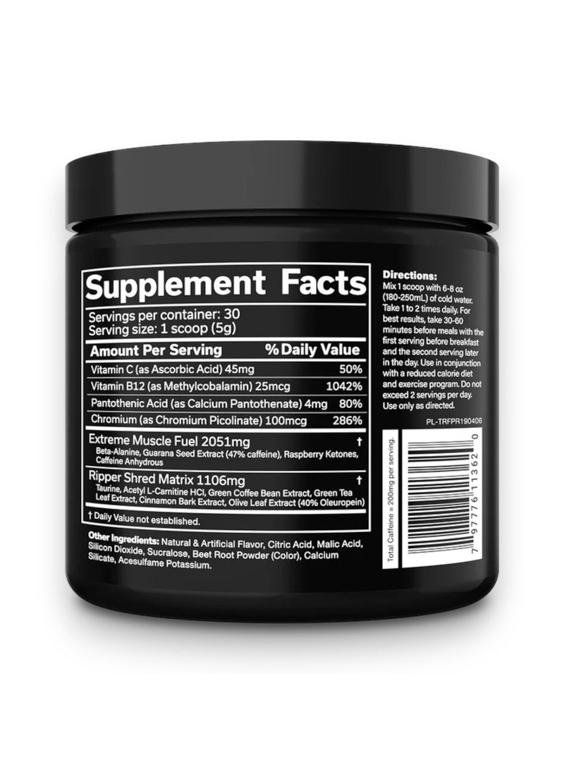 JNX Sports Ripper Fat Burner, Fruit Punch Flavour, 30 Servings  - Image 3