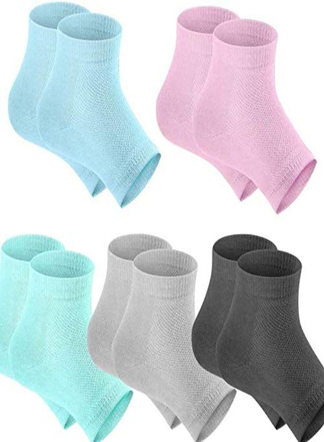 Abelia Silicone Gel Heel Socks for Dry Hard Cracked Heel Repair Pad, Swelling & Pain Relief, Cushion Support, Foot Care, Ankle Protection, Plantar Fasciitis for Men and Women (Free Size, 1 Pair) multicolour - Image 1