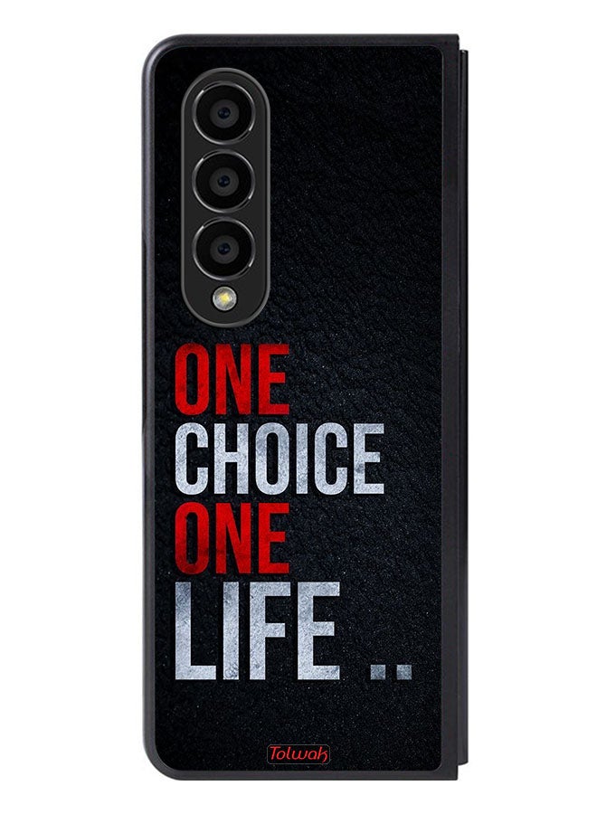 Tolwak Samsung Galaxy Z Fold 4 Protective Case Cover One Choice One Life - Image 1