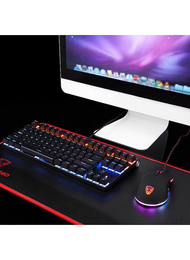 Motospeed V70 USB Wired Gaming Mouse RGB Mouse Ergonomic Design 8-gear Adjustable DPI Wide Compatibility Pink  - Image 3
