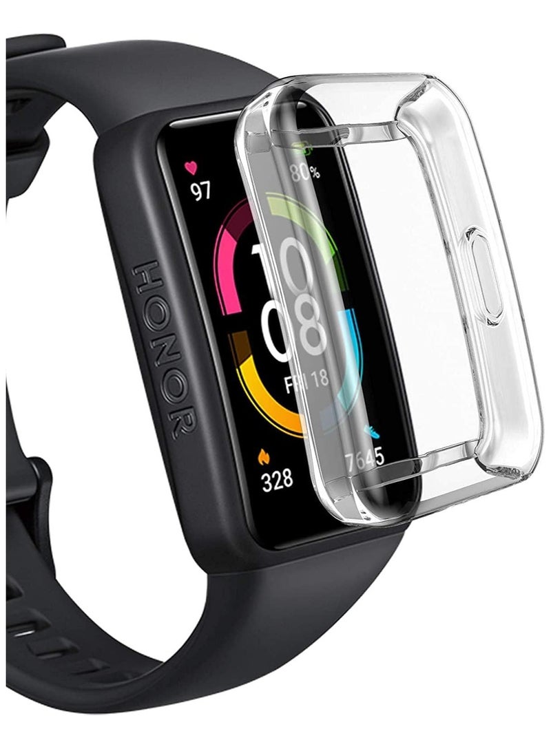 Case Compatible with Huawei Band 8, Soft TPU Slim Silicone Bumper Protective Cover for Huawei Band 8 - Image 1